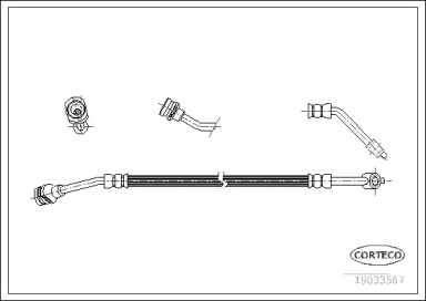 тормозные шланги CORTECO для NISSAN TERRANO II (R20) 2.4 4WD