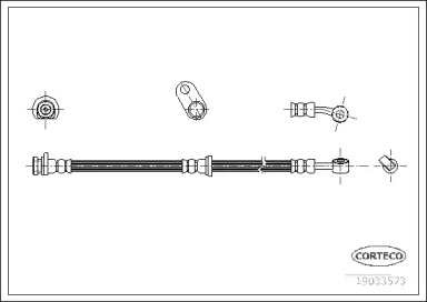 тормозные шланги CORTECO для HONDA ACCORD VII Tourer (CM, CN) 2.0 (CM1)