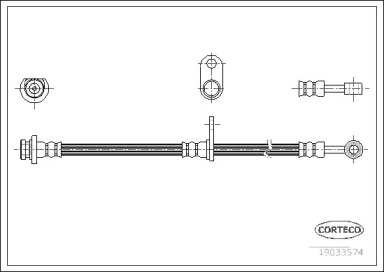 тормозные шланги CORTECO для HONDA ACCORD VII Tourer (CM, CN) 2.0 (CM1)