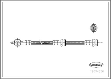 тормозные шланги CORTECO для MAZDA 626 IV Hatchback (GE) 2.0 i 4WD