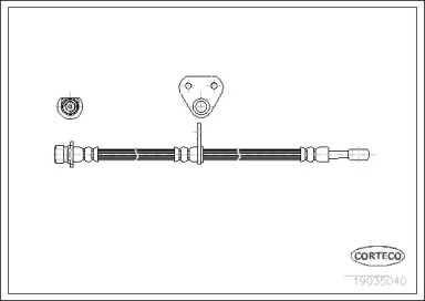 тормозные шланги CORTECO для HONDA LEGEND I (HS, KA) 2.7 i 24V (KA4)
