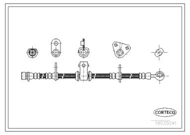 тормозные шланги CORTECO для HONDA ACCORD III Aerodeck (CA) 2.0 EX (CA5)