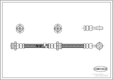 Тормоза CORTECO для NISSAN PRIMERA Traveller (WP11) 1.6 16V