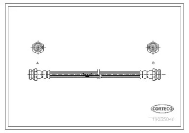 тормозные шланги CORTECO для MAZDA E-SERIE Фургон (SR2) 2200 D 4WD