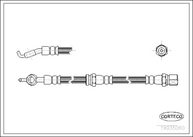 тормозные шланги CORTECO для CHEVROLET EVANDA 2.0