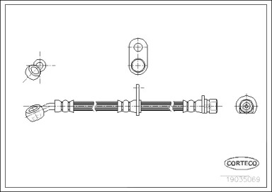 Тормоза CORTECO для HONDA CIVIC VI седан (EJ, EK) 1.6 VTi (EK4)