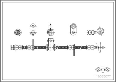 тормозные шланги CORTECO для HONDA LEGEND I (HS, KA) 2.7 i 24V (KA4)