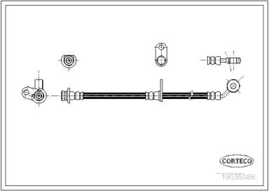 Тормоза CORTECO для HONDA PRELUDE V (BB_) 2.2 16V