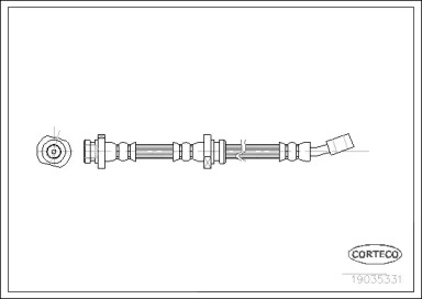 тормозные шланги CORTECO для NISSAN ALMERA I (N15) 2.0 D