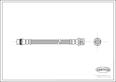 тормозные шланги CORTECO для NISSAN KUBISTAR (X76) 1.5 dCi