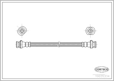 тормозные шланги CORTECO для NISSAN ALMERA II Hatchback (N16) 1.5