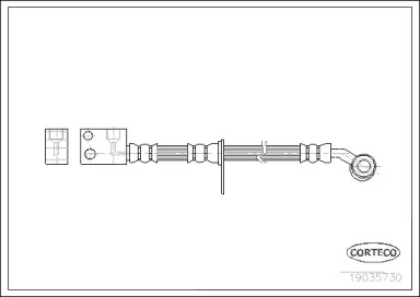 тормозные шланги CORTECO для HONDA CIVIC VIII Hatchback (FN, FK) 1.4 (FK1)
