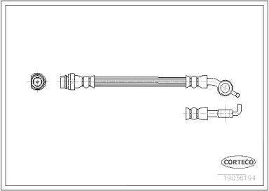 тормозные шланги CORTECO для FORD GALAXY (WA6) 2.0 TDCi