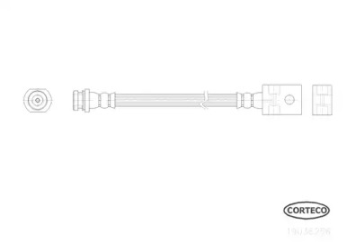 тормозные шланги CORTECO для NISSAN PICK UP (D21) 2.5 D 4WD