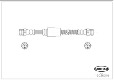 Тормоза CORTECO для VW GOLF VI (5K1) 2.0 TDI