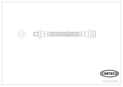 тормозные шланги CORTECO для PEUGEOT 4007 (GP_) 2.2 HDi
