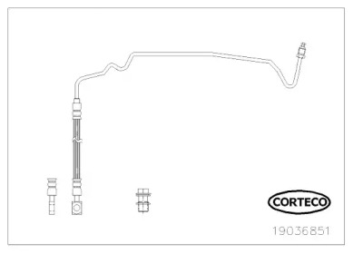 тормозные шланги CORTECO для VW BORA Variant (1J6) 1.4 16V