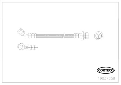 тормозные шланги CORTECO для HONDA JAZZ II (GD_, GE3, GE2) 1.3 (GD1)