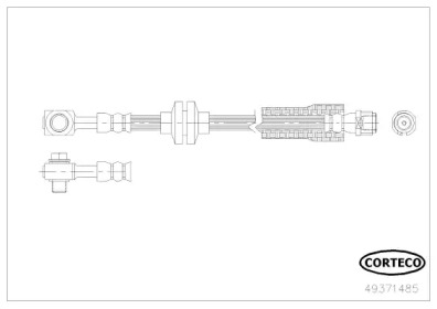 тормозные шланги CORTECO для CHEVROLET CRUZE Хэтчбек (J305) 1.8