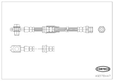 Тормоза CORTECO для VW BEETLE (5C1, 5C2) 2.0 TDI