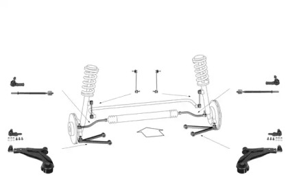 Подвеска оси / система подвески / колеса MEYLE для FORD MONDEO III (B5Y) 2.0 16V