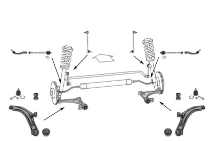 Подвеска оси / система подвески / колеса MEYLE для NISSAN NOTE (E11, NE11) 1.4