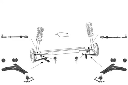 Рулевое управления MEYLE для VW POLO (6N2) 1.4 16V