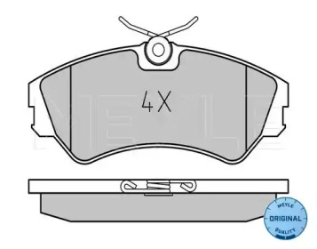 Тормозные колодки MEYLE для VW TRANSPORTER IV c бортовой платформой/ходовая часть (70XD) 1.9 D