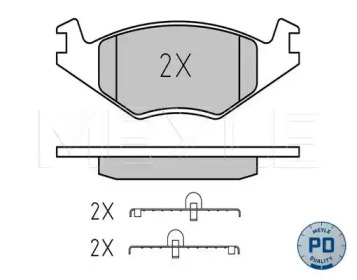 Запчасти для ТО MEYLE для VW POLO (6N1) 64 1.9 D