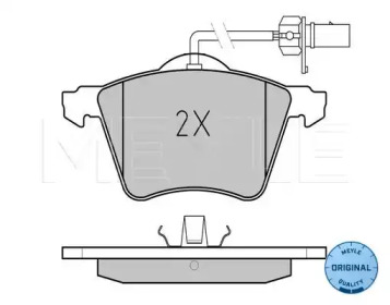 Дисковой тормозной механизм MEYLE для VW TRANSPORTER IV c бортовой платформой/ходовая часть (70XD) 1.9 TD