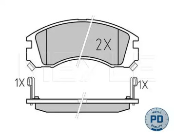 Дисковой тормозной механизм MEYLE для PEUGEOT 4007 (GP_) 2.2 HDi
