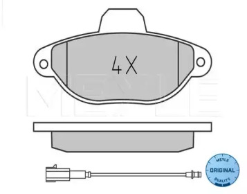 Тормозные колодки MEYLE для FORD KA (RU8) 1.2