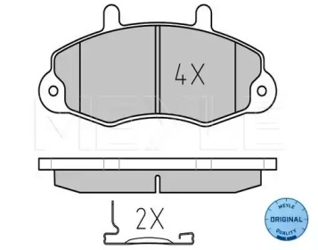 Дисковой тормозной механизм MEYLE для FORD TRANSIT Фургон (E_ _) 2.0 i (EAL, EAS)