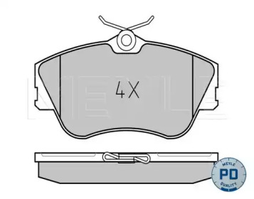 Тормозные колодки MEYLE для VW TRANSPORTER IV c бортовой платформой/ходовая часть (70XD) 1.9 D