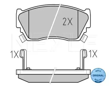 Тормозные колодки MEYLE для NISSAN SUNNY III Liftback (N14) 1.6 i