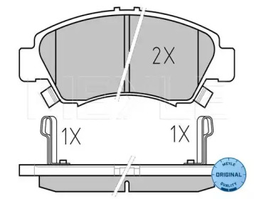 Тормозные колодки MEYLE для HONDA JAZZ II (GD_, GE3, GE2) 1.3 (GD1)