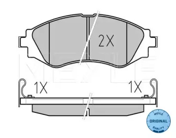 Тормозные колодки MEYLE для CHEVROLET NUBIRA седан 2.0 D