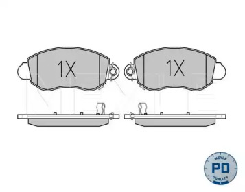 Тормозные колодки MEYLE для FORD TRANSIT c бортовой платформой/ходовая часть (FM_ _, FN_ _) 2.0 DI (F_E_, F_F_)