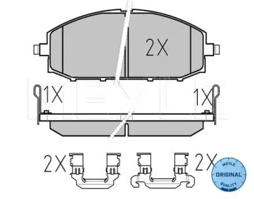 Дисковой тормозной механизм MEYLE для NISSAN PATROL GR V Wagon (Y61) 2.8 TDiC (Y61)