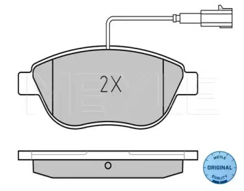 Тормозные колодки MEYLE для FIAT DOBLO вэн (263_) 1.6 D Multijet
