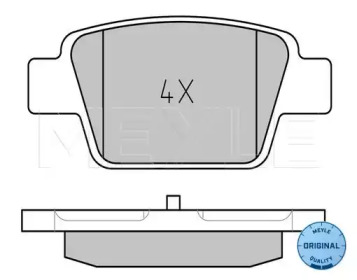 Тормозные колодки MEYLE для FIAT STILO Multi Wagon (192_) 1.9 JTD