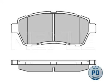 Тормозные колодки MEYLE для FORD FIESTA VI 1.5 TDCi