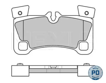 Дисковой тормозной механизм MEYLE для PORSCHE CAYENNE (9PA) S 4.8