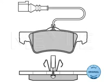 Дисковой тормозной механизм MEYLE для VW MULTIVAN V (7HM, 7HN, 7HF, 7EF, 7EM, 7EN) 1.9 TDI