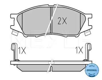 Тормозные колодки MEYLE для NISSAN ALMERA II Hatchback (N16) 1.5 dCi
