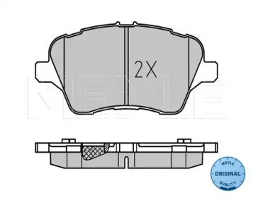 Тормозные колодки MEYLE для FORD FIESTA VI 1.5 TDCi