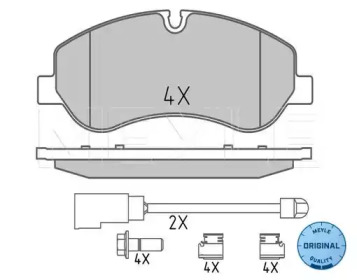 Дисковой тормозной механизм MEYLE для FORD TRANSIT CUSTOM автобус 2.2 TDCi