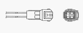 Датчик / зонд NGK для SUZUKI SX4 (EY, GY) 1.6 VVT 4x4 (RW 416)