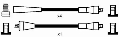 Система зажигания / накаливания NGK для SKODA 110 купе 1.1 R