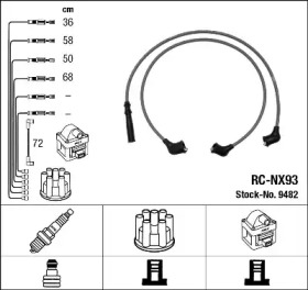 Свечной кабель / соединительные элементы NGK для NISSAN PICK UP (D21) 2.4 i 12V